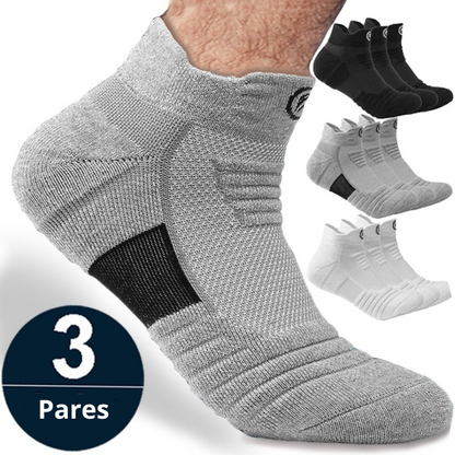 Meias Masculina de Algodão Esportiva - 3 pares.