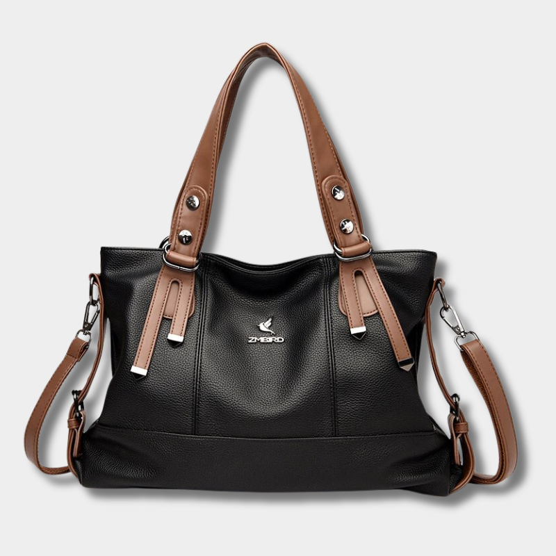 Bolsa Feminina Grande - Designer Luxo, Preta