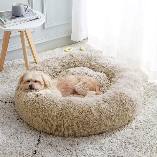 Cama Ninho para Cães e Gatos, de Pelúcia, Quente e Macia.