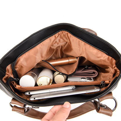 Bolsa Feminina Grande - Designer Luxo, Preta